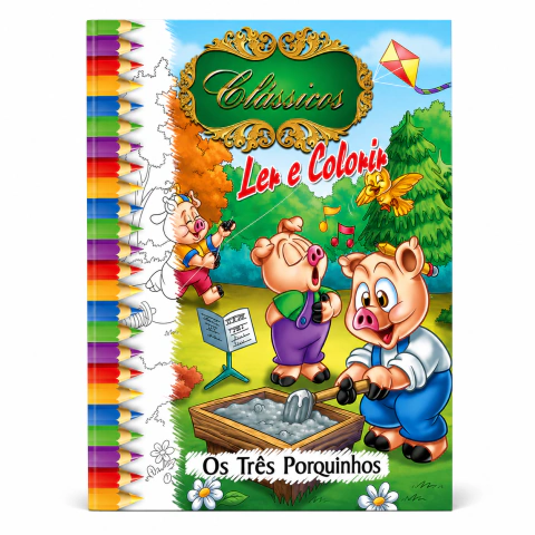Kit 10 Livros Infantis para Colorir – Clássicos da Literatura Infantil