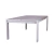 Mesa de jardín rectangular color madera clara modelo Juego Denali 2,4m.