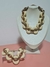 Conjunto Colar e Pulseira Resina Italiana Tie Dye