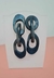 Brinco em Resina de Elos Tie Dye