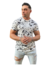 CAMISETA MASCULINA COM ESTAMPA EXCLUSIVA _ COR BRANCA OFF WHITE - loja online