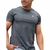 CAMISETA UNISSEX PREMIUM BÁSICA - BARRA RETA - COR CINZA ESCURA/MESCLA na internet