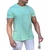 CAMISETA BASICA _ BARRA RETA TRADICIONAL_ COR VERDE BEBE UNISSEX - comprar online