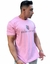 CAMISETA UNISSEX ESTAMPADA - BARRA RETA - COR ROSA na internet