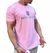 CAMISETA UNISSEX ESTAMPADA - BARRA RETA - COR ROSA na internet