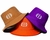 KIT 3 CHAPÉUS/BUCKETS UNISSEX PREMIUM _ CORES ROXO, MARROM/CARAMELO E LARANJA na internet