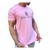 CAMISETA UNISSEX ESTAMPADA - BARRA RETA - COR ROSA - comprar online