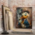 Quadro Estilo De Pato Usando Chapéu E Fumando