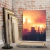Quadro Paisagem Urbana Com Pôr Do Sol Ao Fund - Quadro Pronto
