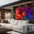 Quadro Flor Colorida Com Fundo Preto - comprar online