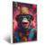 Quadro Macaco Usando Óculos De Sol E Chapéu C - Quadro Pronto