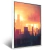 Quadro Paisagem Urbana Com Pôr Do Sol Ao Fund - Quadro Pronto