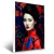 Quadro Mulher Em Vestido Vermelho E Azul - comprar online