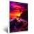 Quadro Pôr Do Sol Na Praia Com Pedras E Palme - comprar online