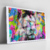 Quadro Leão Colorido Com Fundo Colorido 1 - comprar online