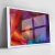 Quadro Flor Colorida Com Fundo Preto - loja online