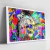 Quadro Leão Com Estilo Colorida Splats na internet