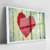 Quadro Coração Vermelho Pintado Em Parede De - comprar online