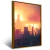 Quadro Paisagem Urbana Com Pôr Do Sol Ao Fund - Quadro Pronto