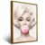 Quadro Mulher Com Bolha Rosa Na Boca - comprar online