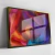 Quadro Flor Colorida Com Fundo Preto - loja online