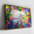 Imagem do Quadro Águia Com Splats De Tinta Colorida