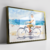 Quadro Homem Andando De Bicicleta Na Praia - loja online