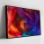 Quadro Flor Colorida Com Fundo Preto - comprar online
