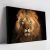Quadro Leão Com Fundo Preto - comprar online