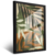 Quadro Padrão Com Folhas E Folhas Em Fundo Ma - loja online