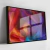 Quadro Flor Colorida Com Fundo Preto