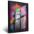 Imagem do Quadro Macaco Usando Fones De Ouvido E Fundo