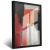 Quadro Estilo Com Cores Vermelhas Pretas E B