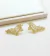 Brinco Ear Cuff Baguetes Banhado a Ouro Cravejadas com Zircônias - comprar online