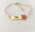 Pulseira Infantil Personalizada Banhada a Ouro de Ursinho com Pérolas - comprar online