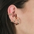 Trio De Brincos Piercing Juliette - comprar online