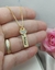 Colar de Plaquinha Personalizada com Pingente de Coração Banhada a Ouro - comprar online