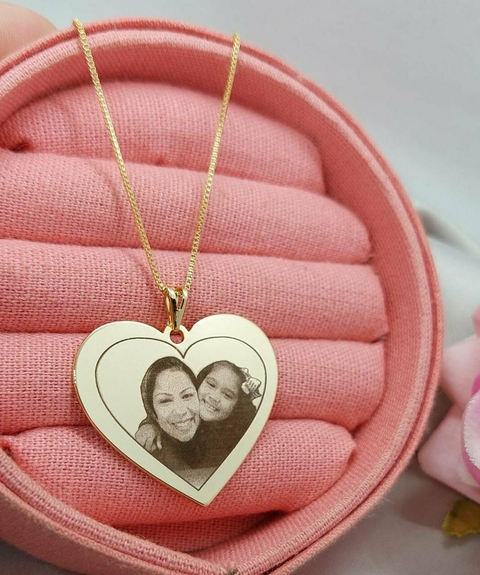 Corrente Banhada a Ouro Com Fotogravação - comprar online