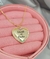 Colar de Coração Personalizado Com Até 3 Nomes Banhado a Ouro Com Bordas Zircônias Coloridas na internet