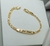 Pulseira Personalizada Infantil de Chapinha Banhada a Ouro - comprar online