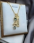 Colar de Plaquinha Personalizada e Pingente De Coração Menino Banhado a Ouro - comprar online