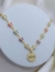 Colar Personalizado Nome Ou Inicial Borboletas Banhado a Ouro - comprar online