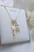 Colar de Plaquinha Personalizada e Pingente Menina Ou Menino Banhado a Ouro - comprar online