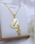 Colar Coração Personalizado Banhado a Ouro Com Pingente De Menino (a) - comprar online