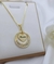 Colar Coração Personalizado e Aro Com Pedras Banhado a Ouro - comprar online
