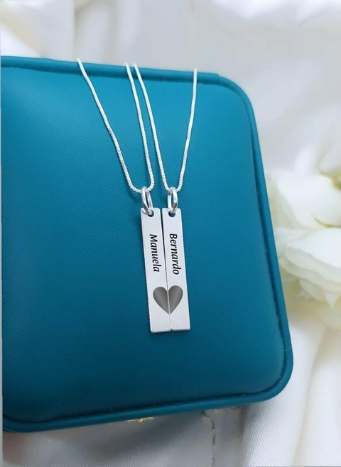 Conjunto De Correntes Personalizadas Para Casal Em Prata 925 - comprar online