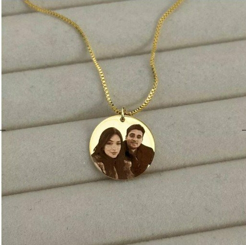 Corrente Banhada a Ouro Com Fotogravação - comprar online