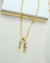 Corrente Masculina Grumet Com Pingente De Plaquinha (s) Personalizada (s) Banhada a Ouro na internet