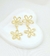 Brinco de Flores Penduradas Banhadas a Ouro - comprar online