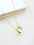 Colar Personalizado Com Pingente Inicial E Ponto de Luz Banhado a Ouro na internet